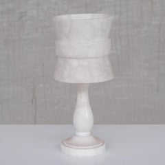 Lampada da tavolo francese di metà secolo in alabastro, "3/7