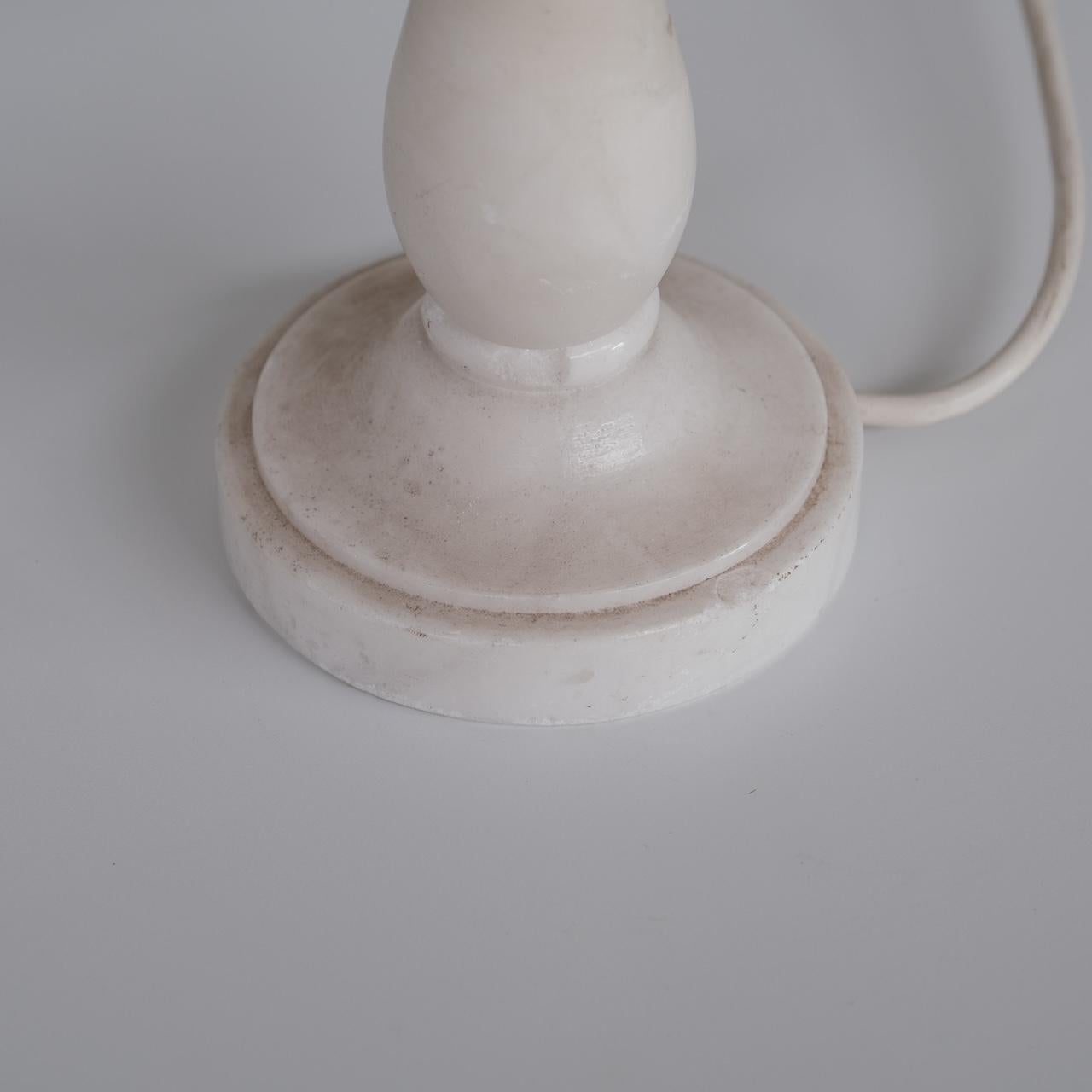 Mid-Century Modern Alabaster French Mid-Century Table Lamp, '3/7' For Sale
