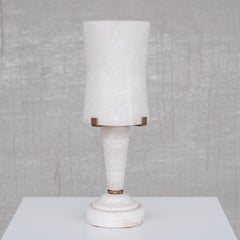 Alabaster French Mid-Century Table Lamp, '6/7'