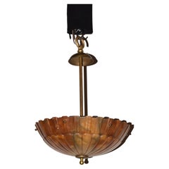 Alabaster 
Gilt Bronze Pendant