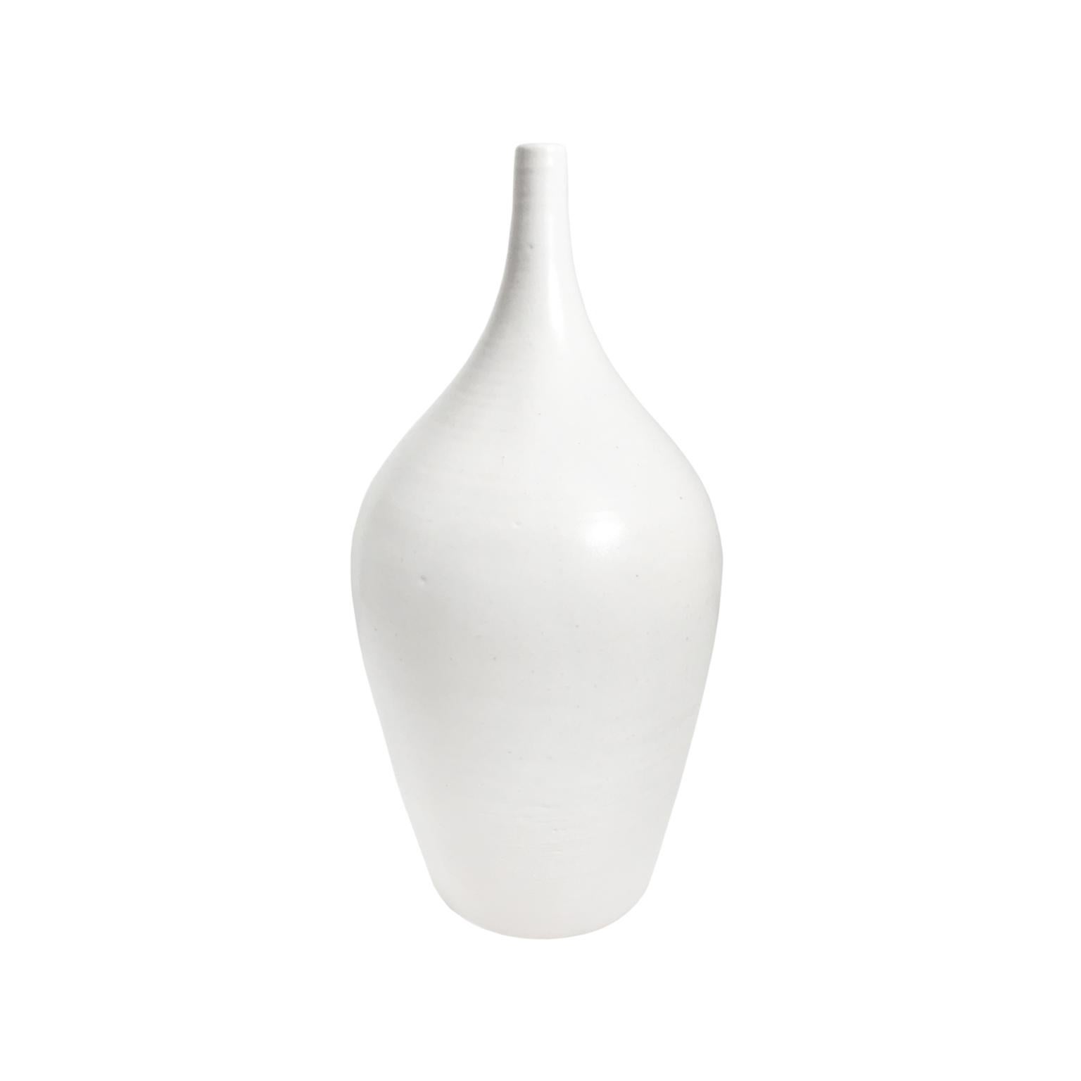 Alabaster Glaze Ceramic Bottle #3 by Sandi Fellman