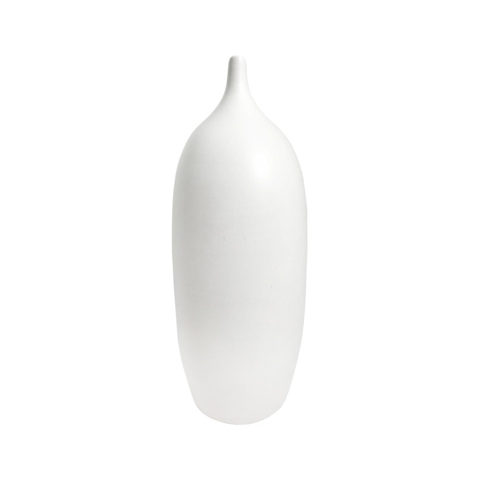 Alabaster Glaze Ceramic Bottle #4 by Sandi Fellman In New Condition In New York, NY