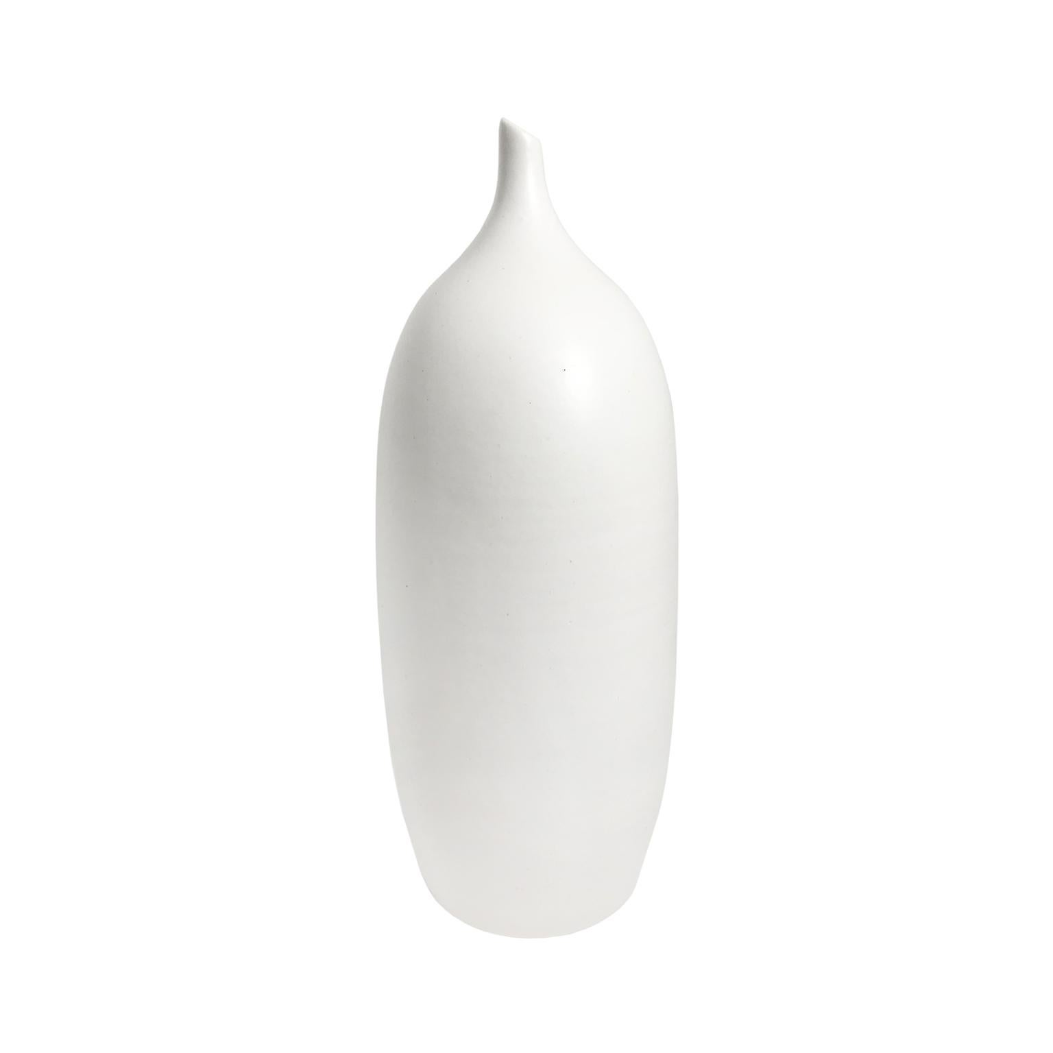 Alabaster Glaze Ceramic Bottle #4 by Sandi Fellman