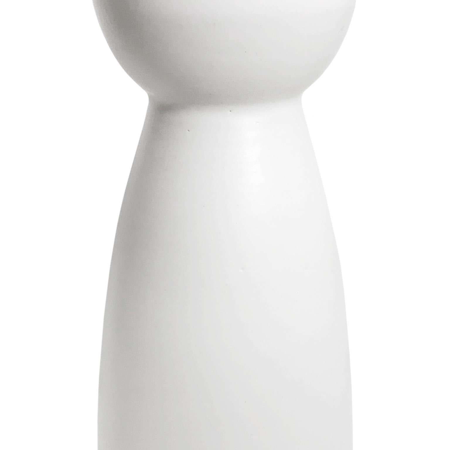 American Alabaster Glaze Ceramic Vase #3 by Sandi Fellman