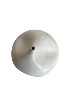 Alabaster Glazed Four Dimple Spout Alabaster Vase, United States, Contemporary