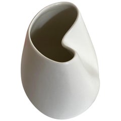 Alabaster Glazed Porcelain Vase by American Ceramicist Sandi Fellman, USA