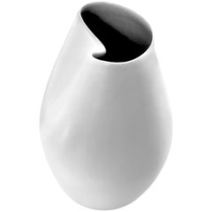 Alabaster Glazed Porcelain Vase by Ceramicist Sandi Fellman, United States