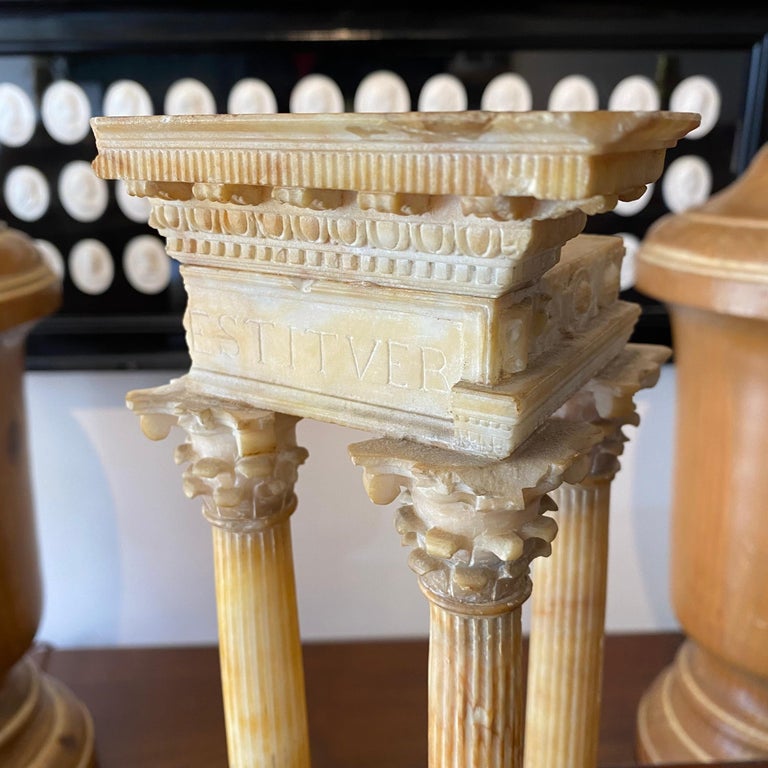 Alabaster Grand Tour Model of the Temple of Vespasian at 1stDibs