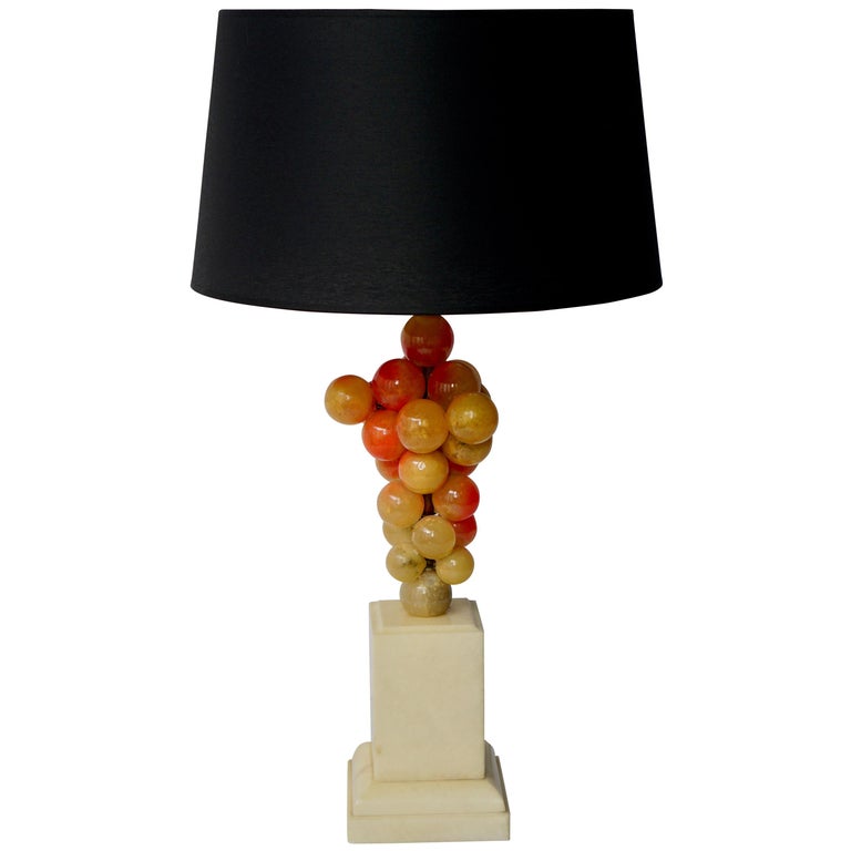 Alabaster Grape Table Lamp For Sale at 1stDibs