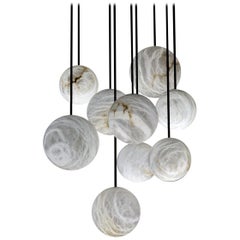  Alabaster Harmony Chandelier by Atelier Alain Ellouz