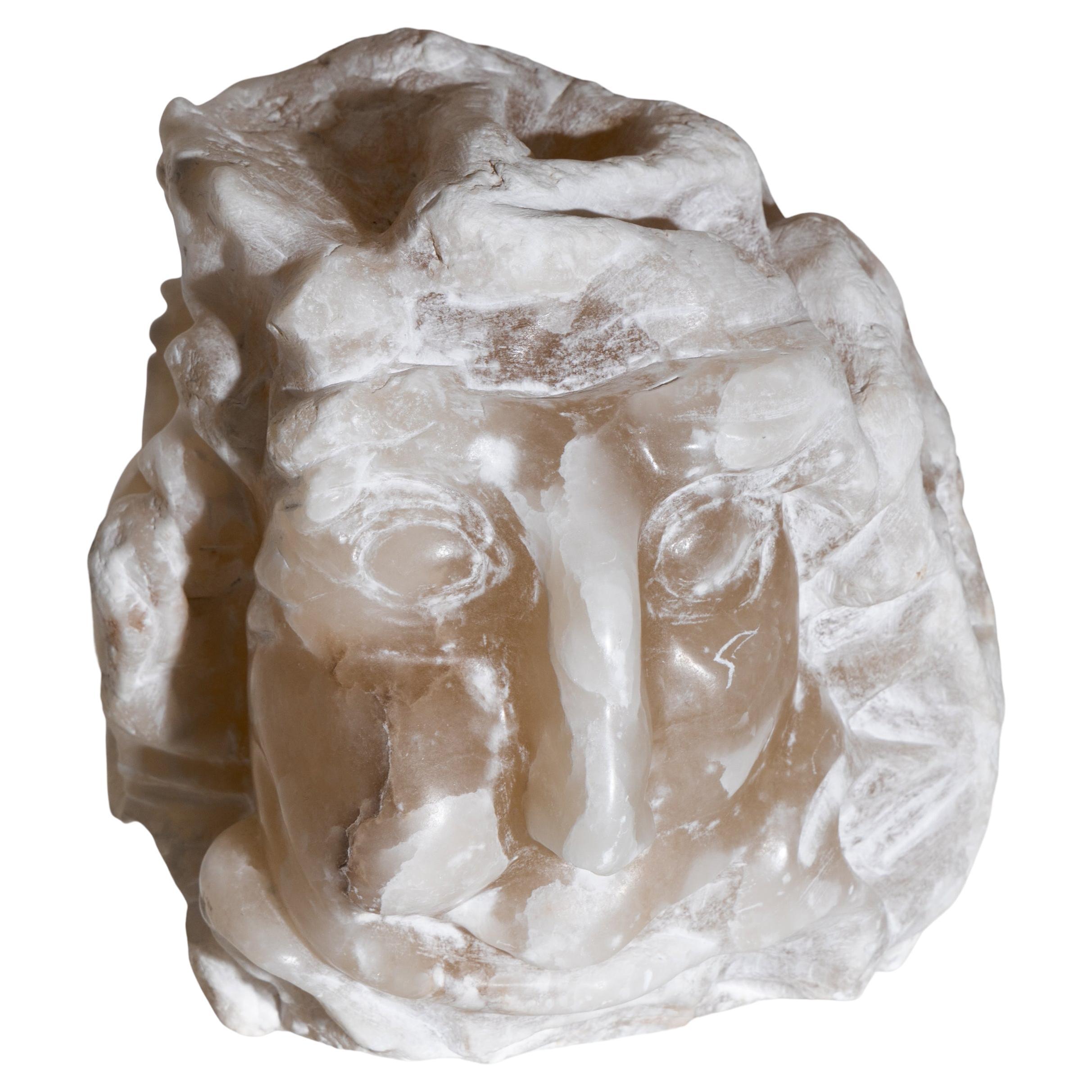 Alabaster Head, 20th Century For Sale