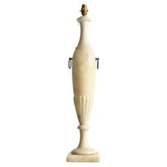 Antique Alabaster Lamp, circa 1860