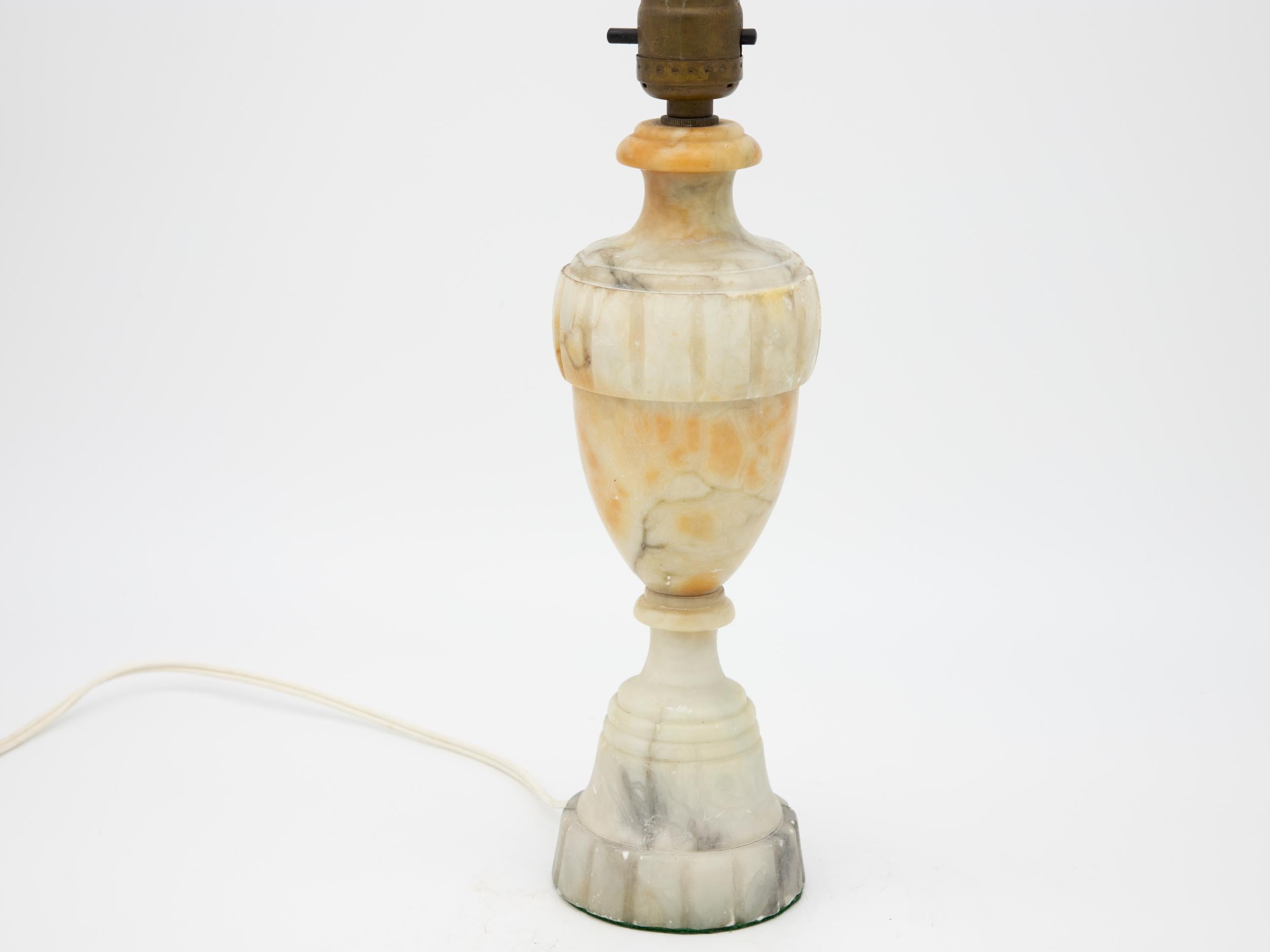 vintage alabaster lamp value