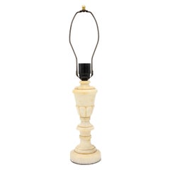 Antique Alabaster Lamp