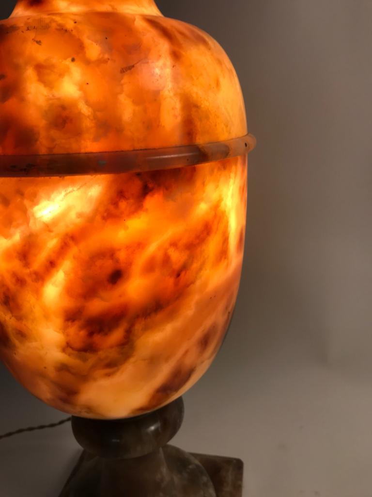 Alabaster Lamp  from Volterra, Italia, 1930s. For Sale 5