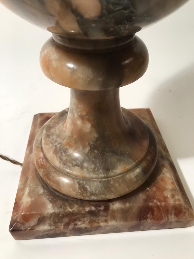 Alabaster Lamp  from Volterra, Italia, 1930s. For Sale 7