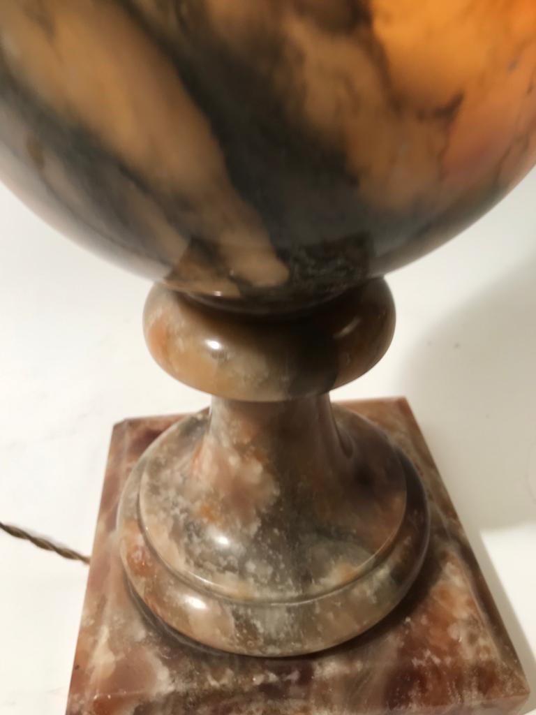 Alabaster Lamp  from Volterra, Italia, 1930s. For Sale 10