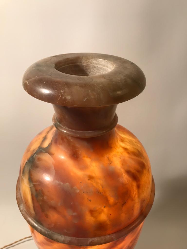 Mid-20th Century Alabaster Lamp  from Volterra, Italia, 1930s. For Sale