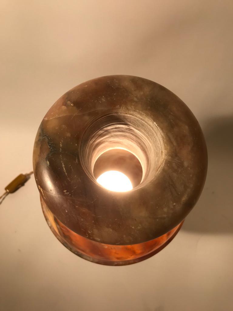Alabaster Lamp  from Volterra, Italia, 1930s. For Sale 3