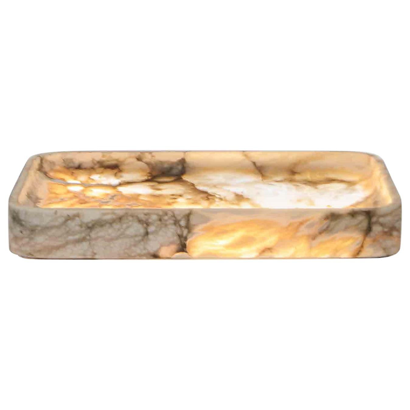 Alabaster Light Tray Sculpture, 2019 For Sale