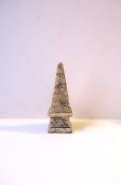 Italian Alabaster Marble Obelisk
