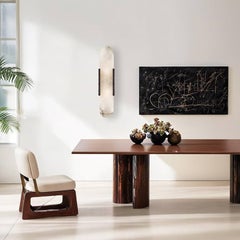Alabaster Melange Elongated Sconce