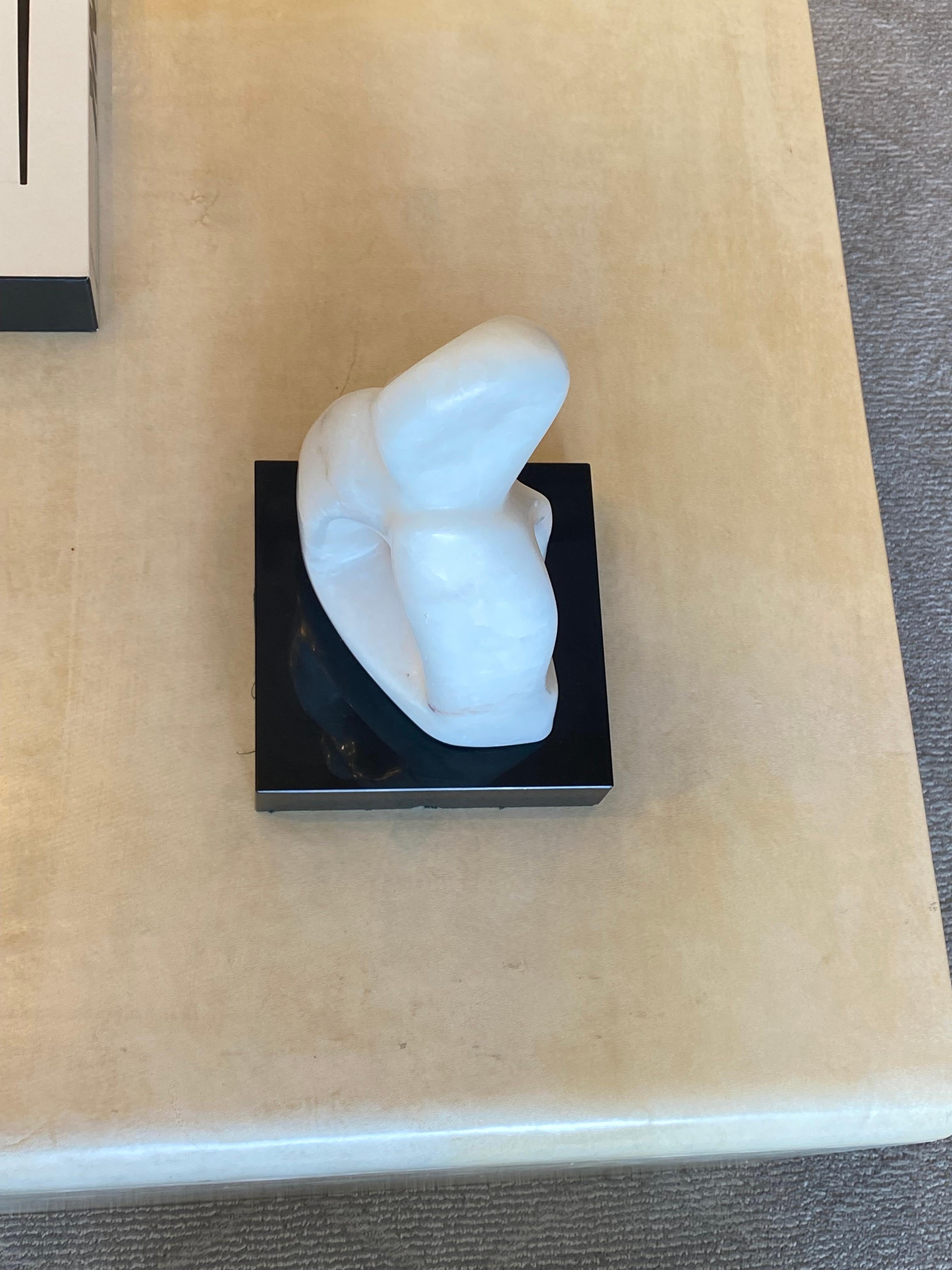 Mid-Century Modern Mid-Century Alabaster Abstract Sculpture For Sale