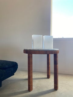 Alabaster Minimalist Sconces, A Pair (Spain), Rectangular Stone