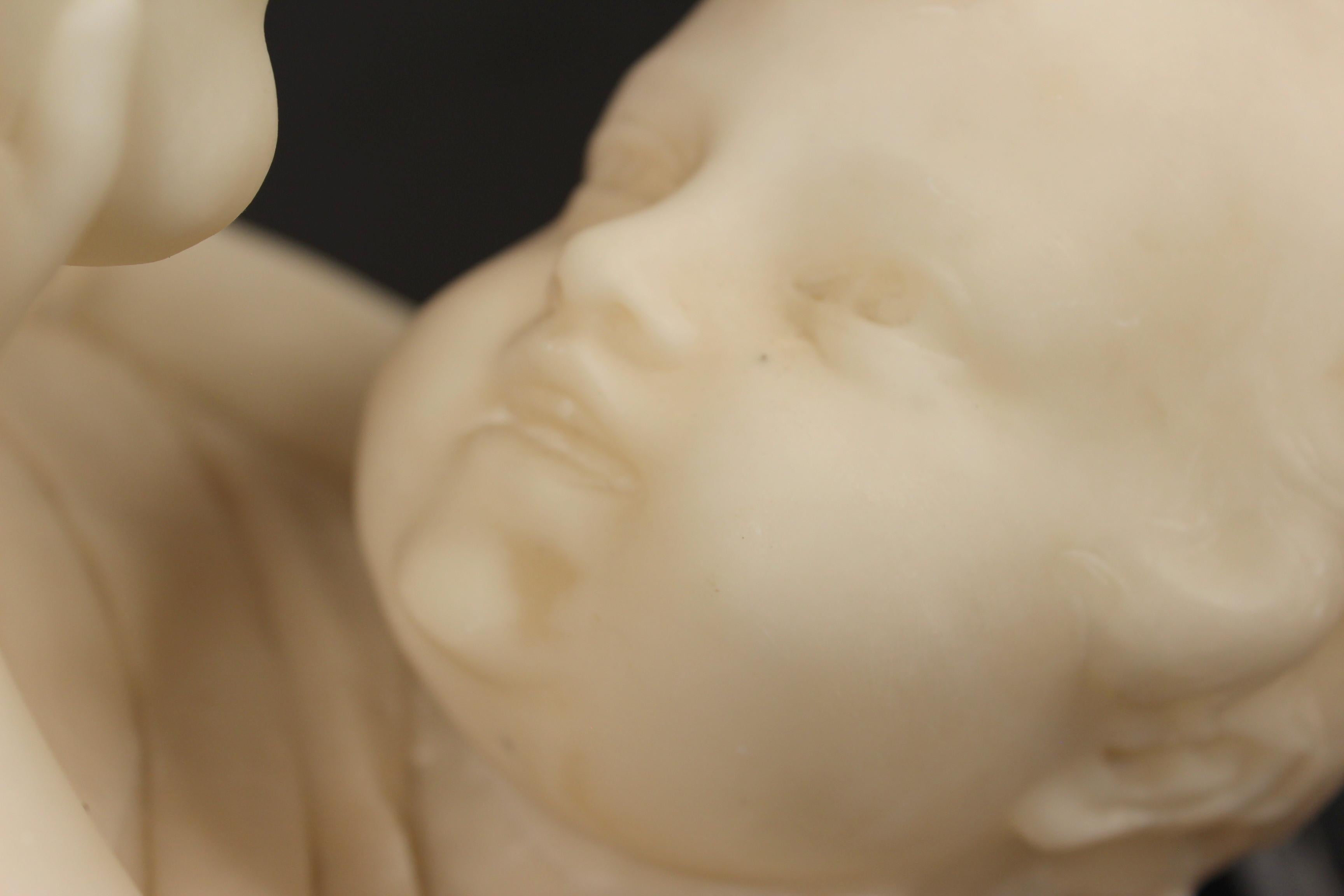 Alabaster bust of a Mother and Child 2