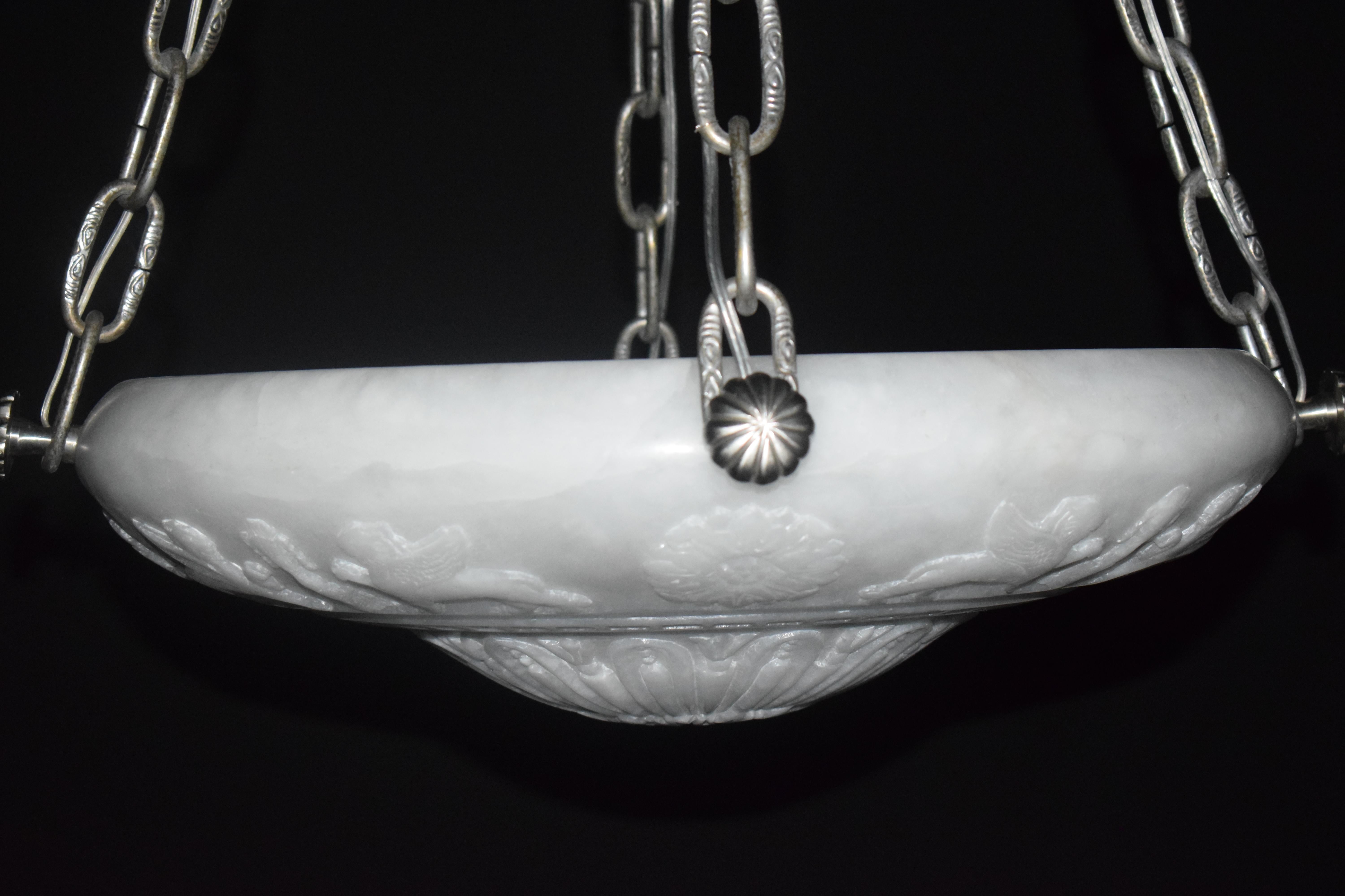 Mid-20th Century Alabaster Pendant For Sale