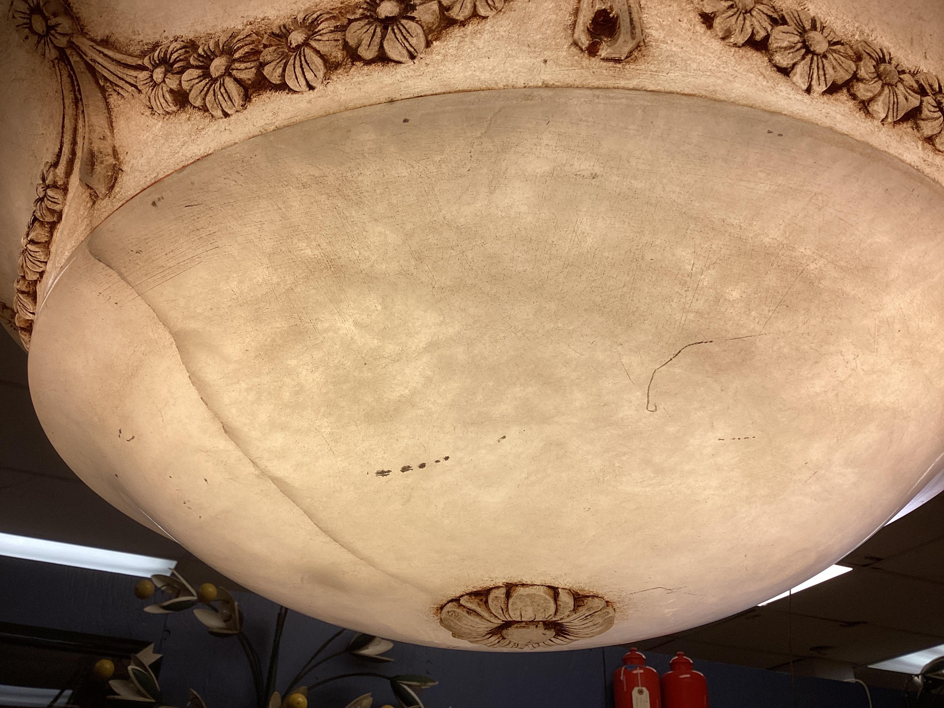 20th Century Alabaster Pendant Light Fixture