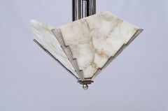 Alabaster pyramid shaped Art Deco hanging