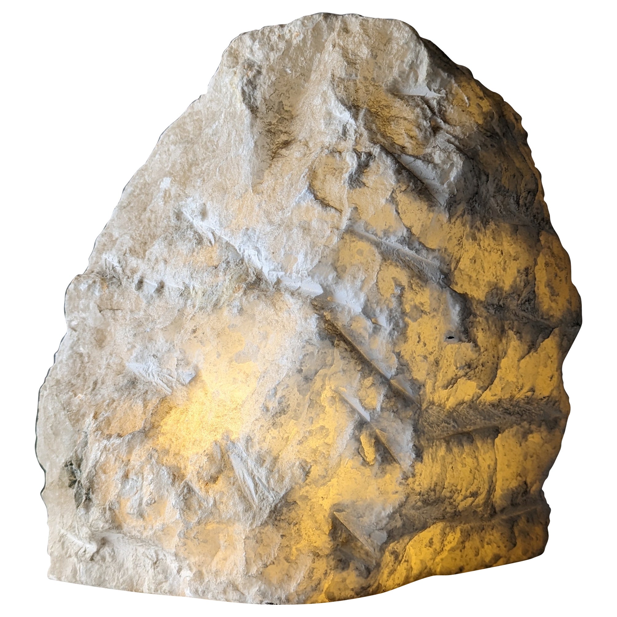 Lampada di roccia di alabastro