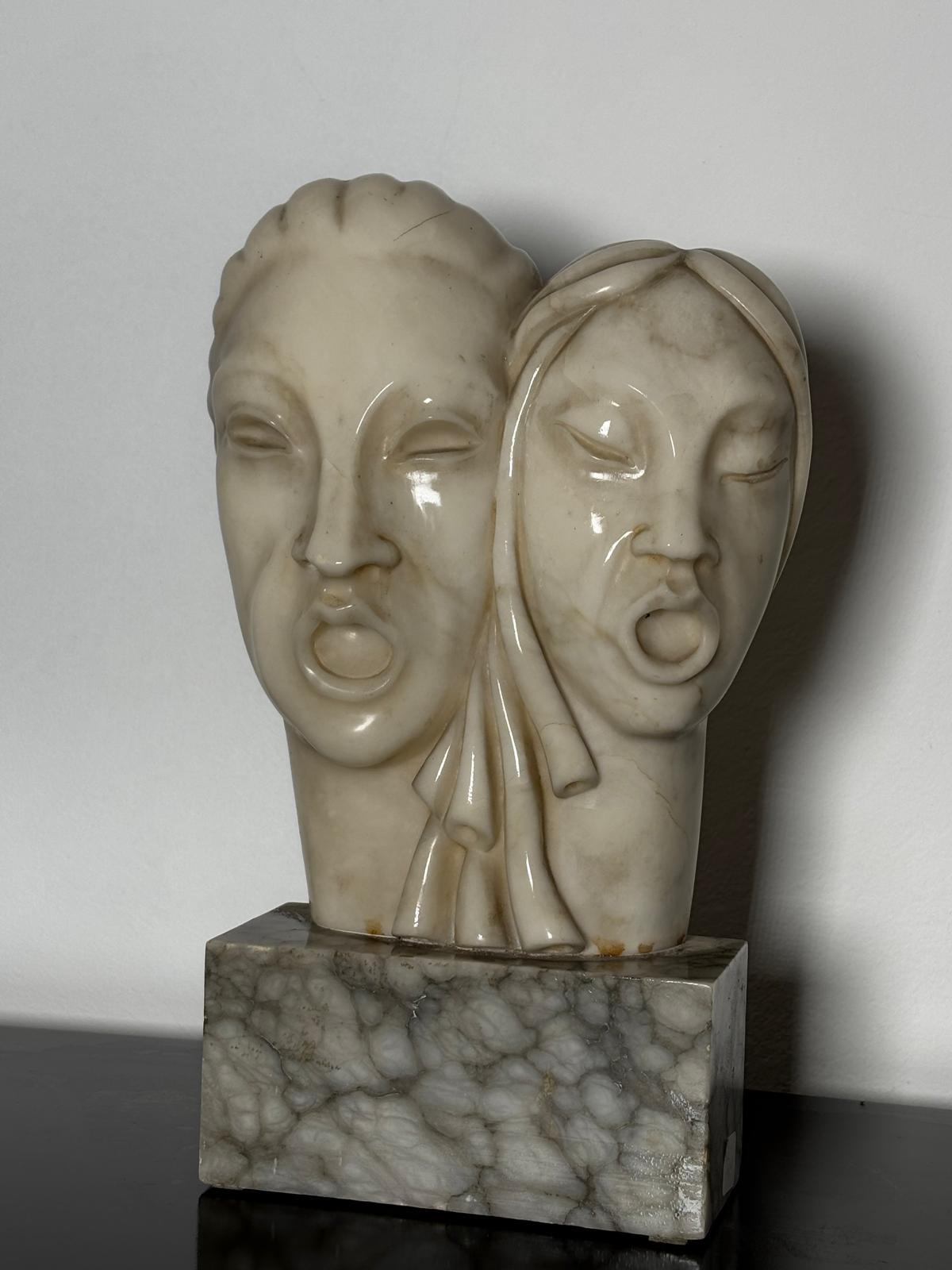 Alabaster Sculpture by Mario Urbani, Volterra For Sale 4