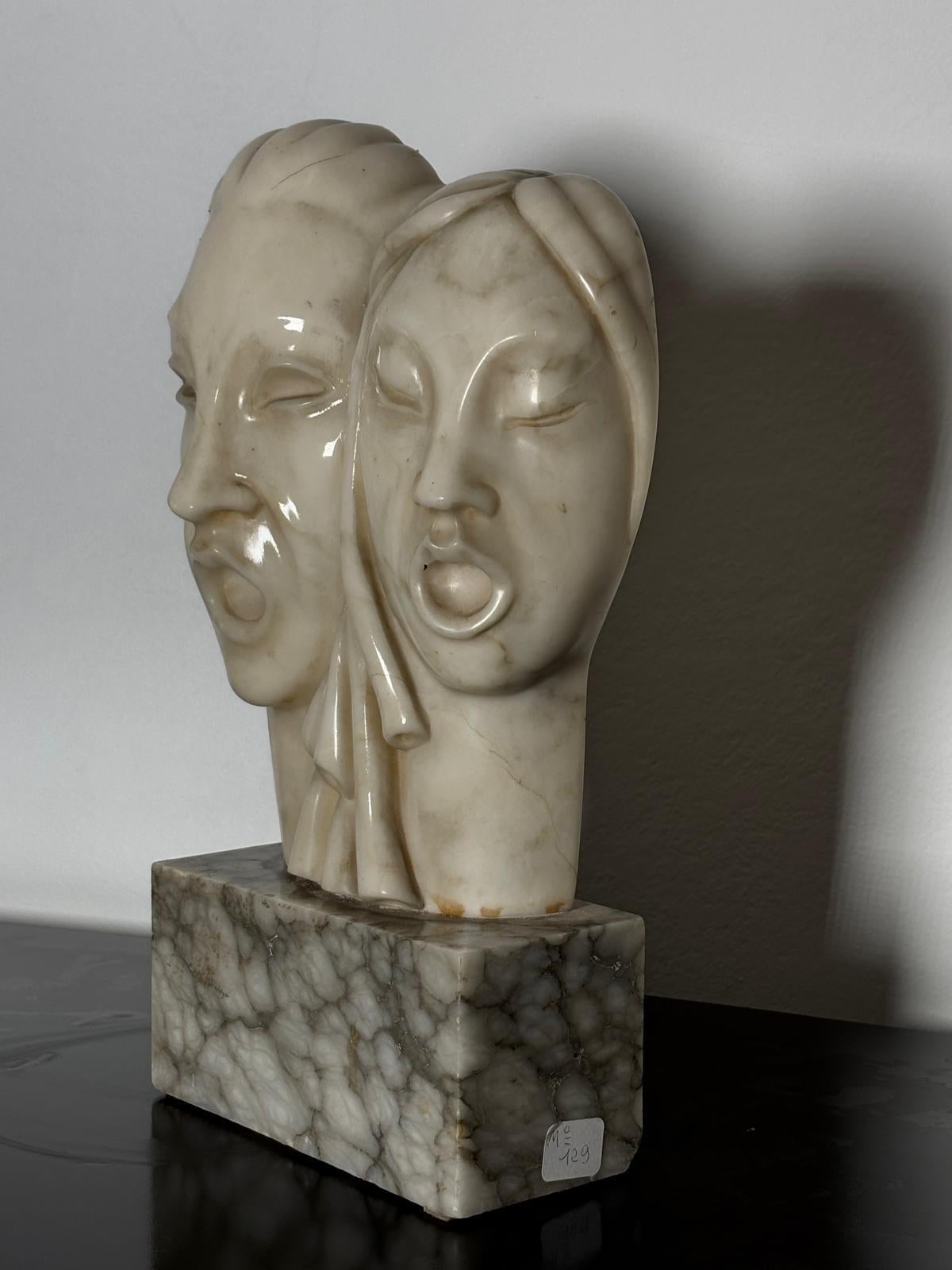 Alabaster Sculpture by Mario Urbani, Volterra For Sale 5
