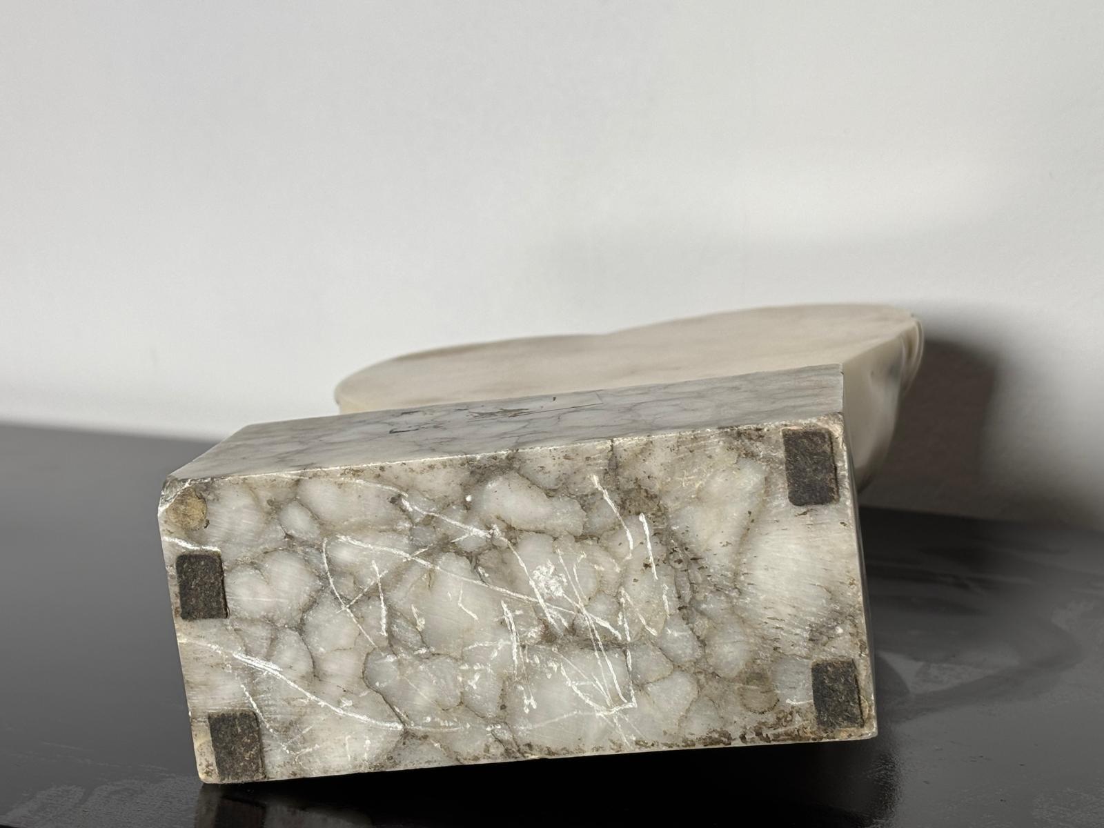 Mid-Century Modern Alabaster Sculpture by Mario Urbani, Volterra For Sale