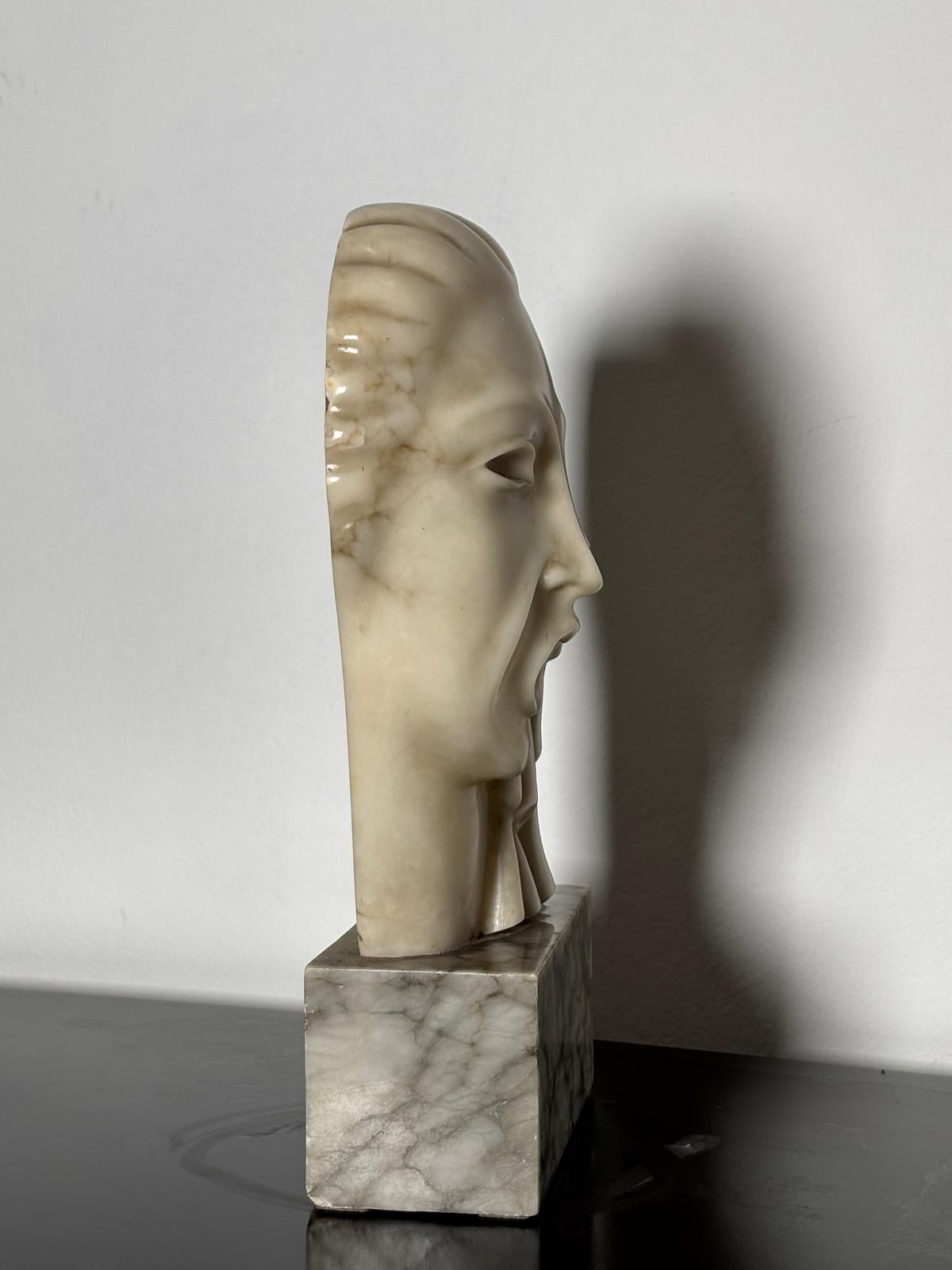 Alabaster Sculpture by Mario Urbani, Volterra For Sale 2