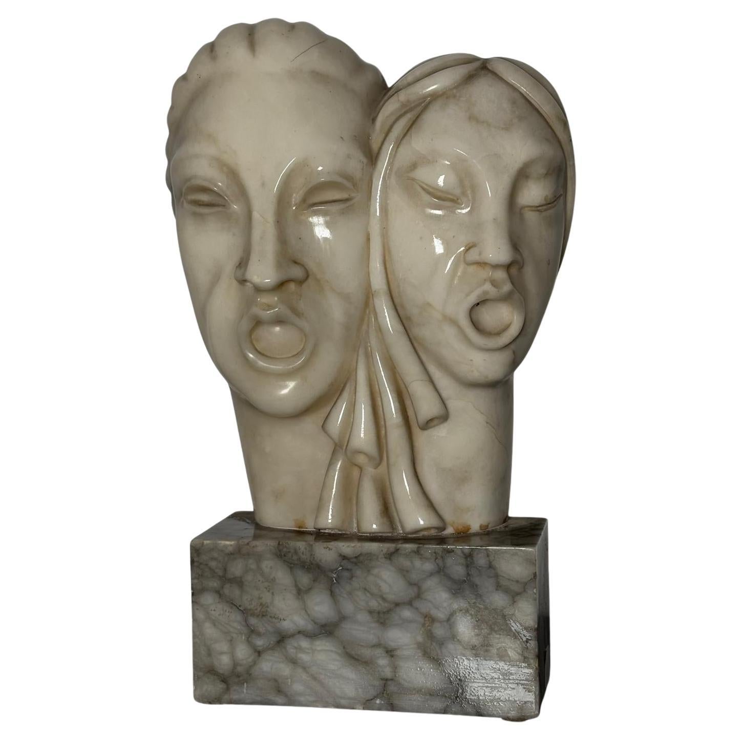 Alabaster Sculpture by Mario Urbani, Volterra For Sale