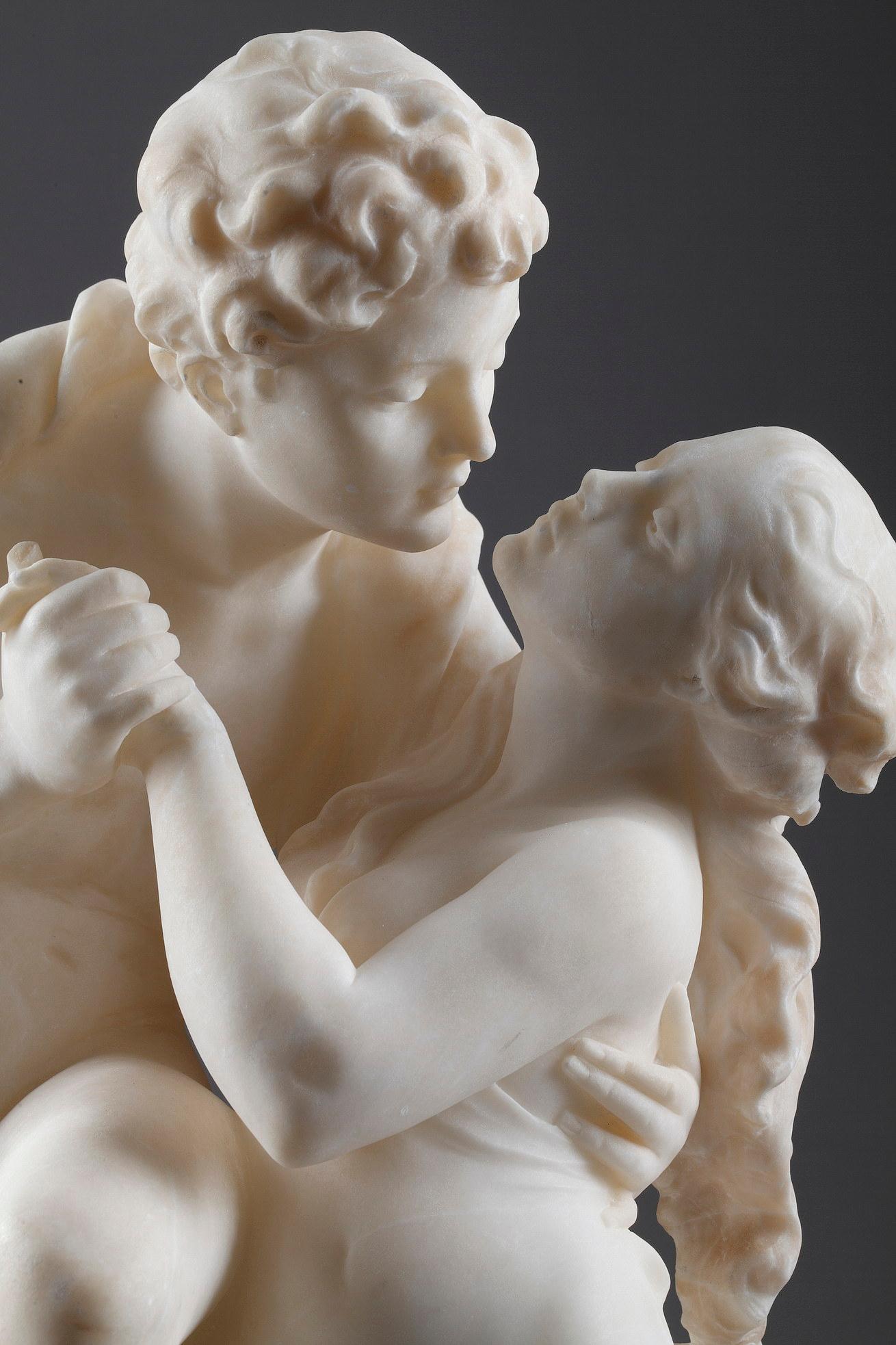 Alabaster Sculpture of a Mythological Couple 2