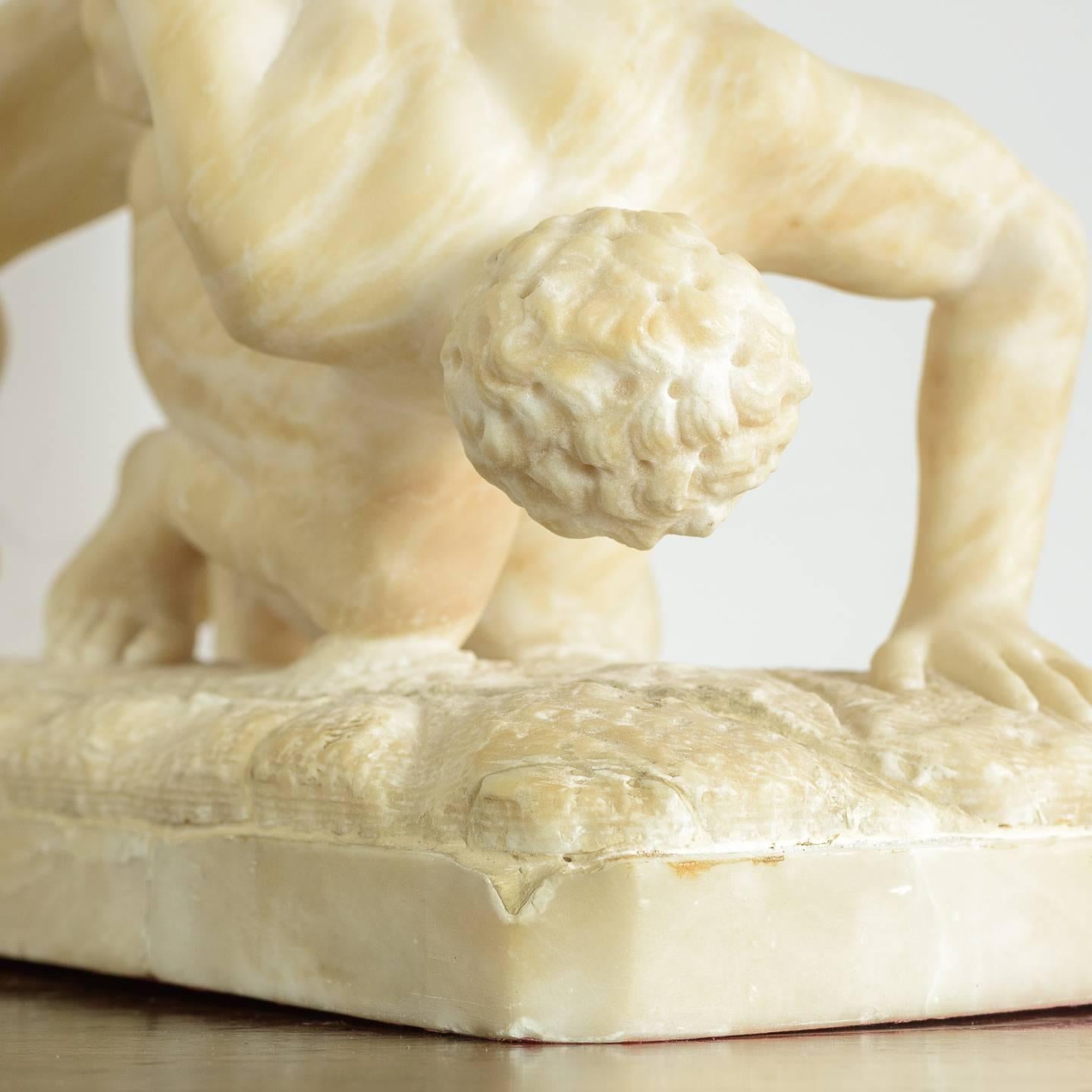 Sculpture en albâtre des lutteurs des Uffizi 5