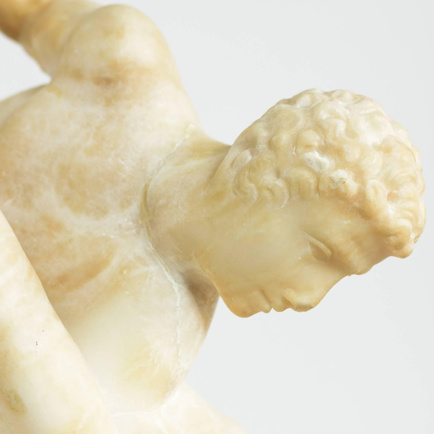 Italian Alabaster Sculpture of the Uffizi Wrestlers