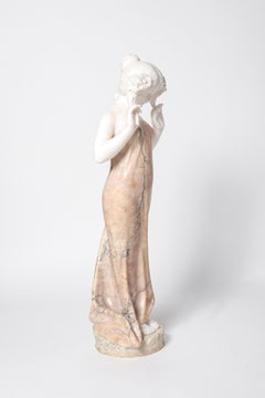Alabaster sculpture signed G. Gambogi. Italy, early 20th century.