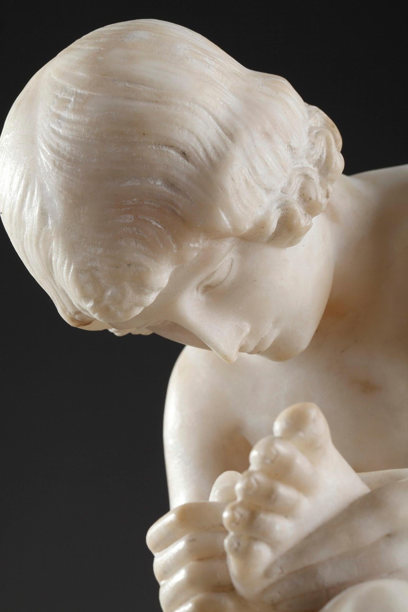 Alabaster Sculpture, Spinario after the Antique 1