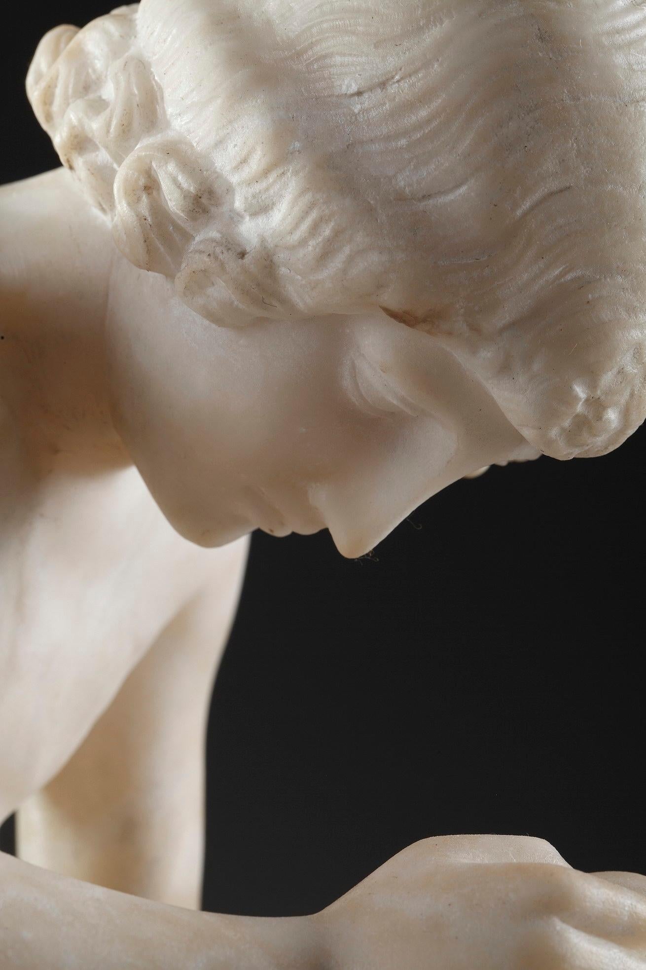 Alabaster Sculpture, Spinario after the Antique 2