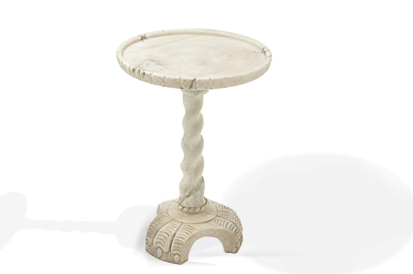 bee and willow marble side table