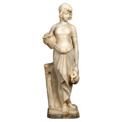 Alabaster Statue "Water Bearer"