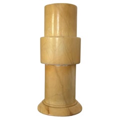Kreisförmige Tischleuchte aus Alabaster, Spanien, 1970er Jahre