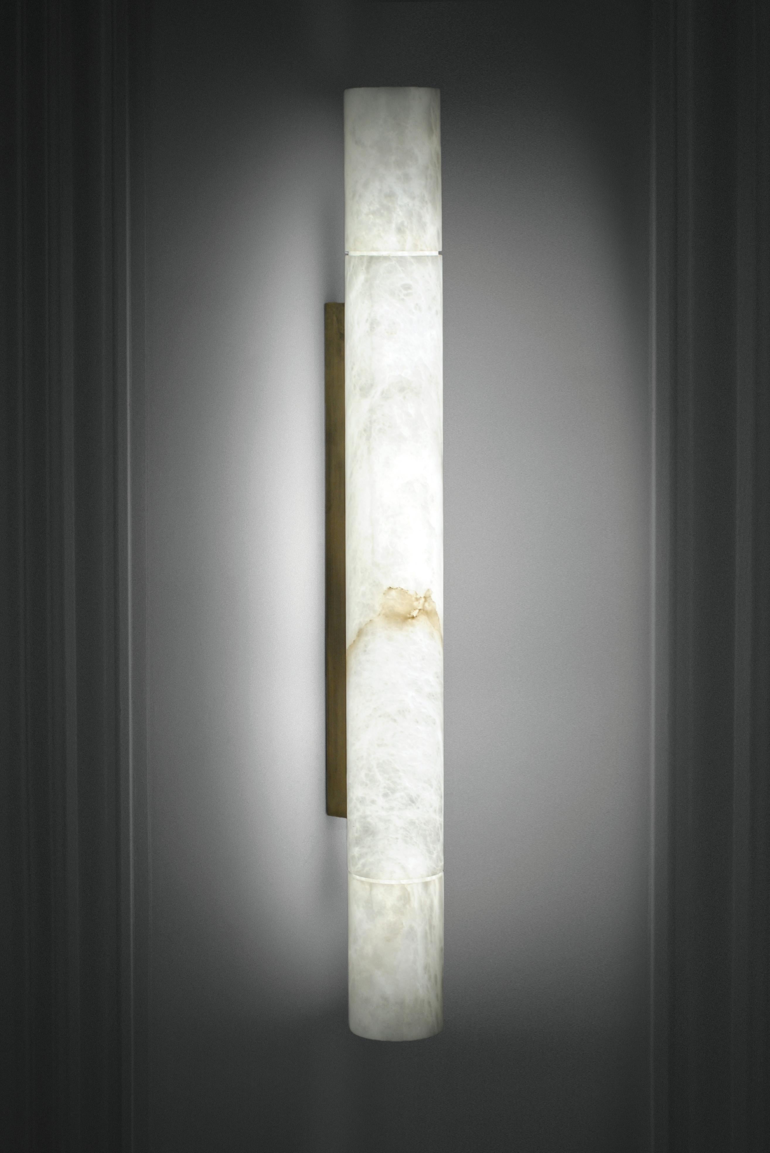 Alabaster Sumatra Pendant Light by Atelier Alain Ellouz 2