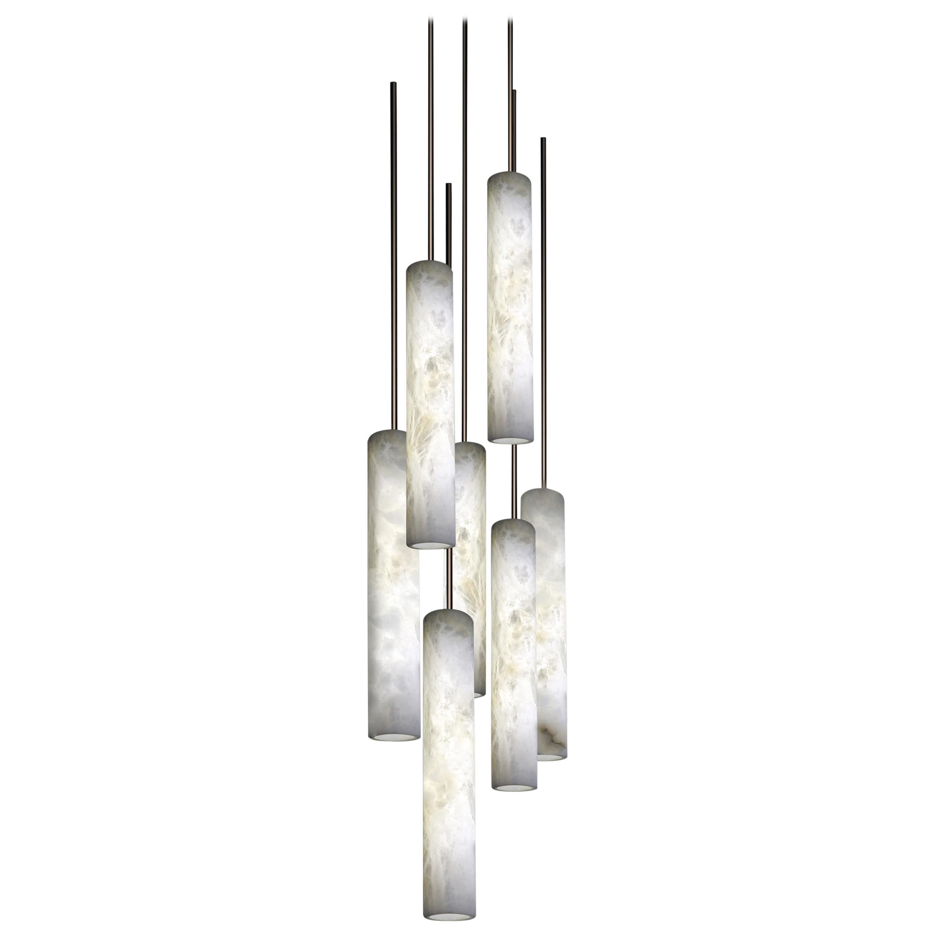 Alabaster Sumatra Pendant Light by Atelier Alain Ellouz