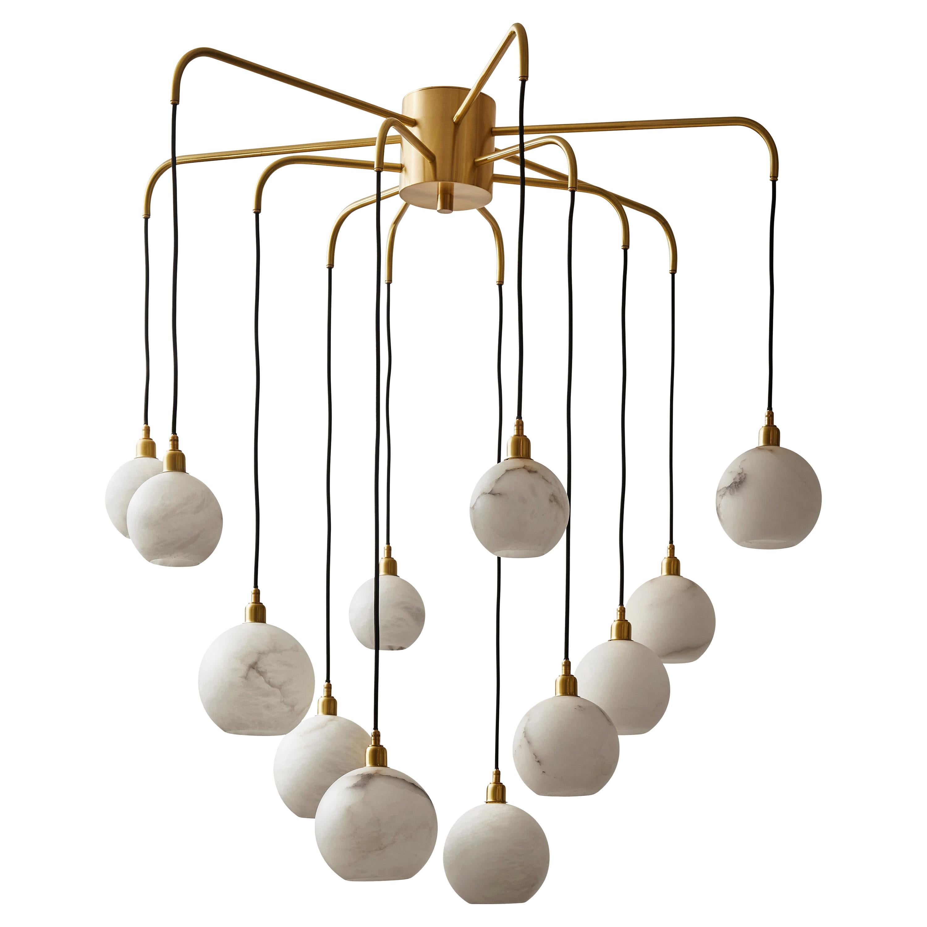 Alabaster Suspension by Studio Glustin For Sale